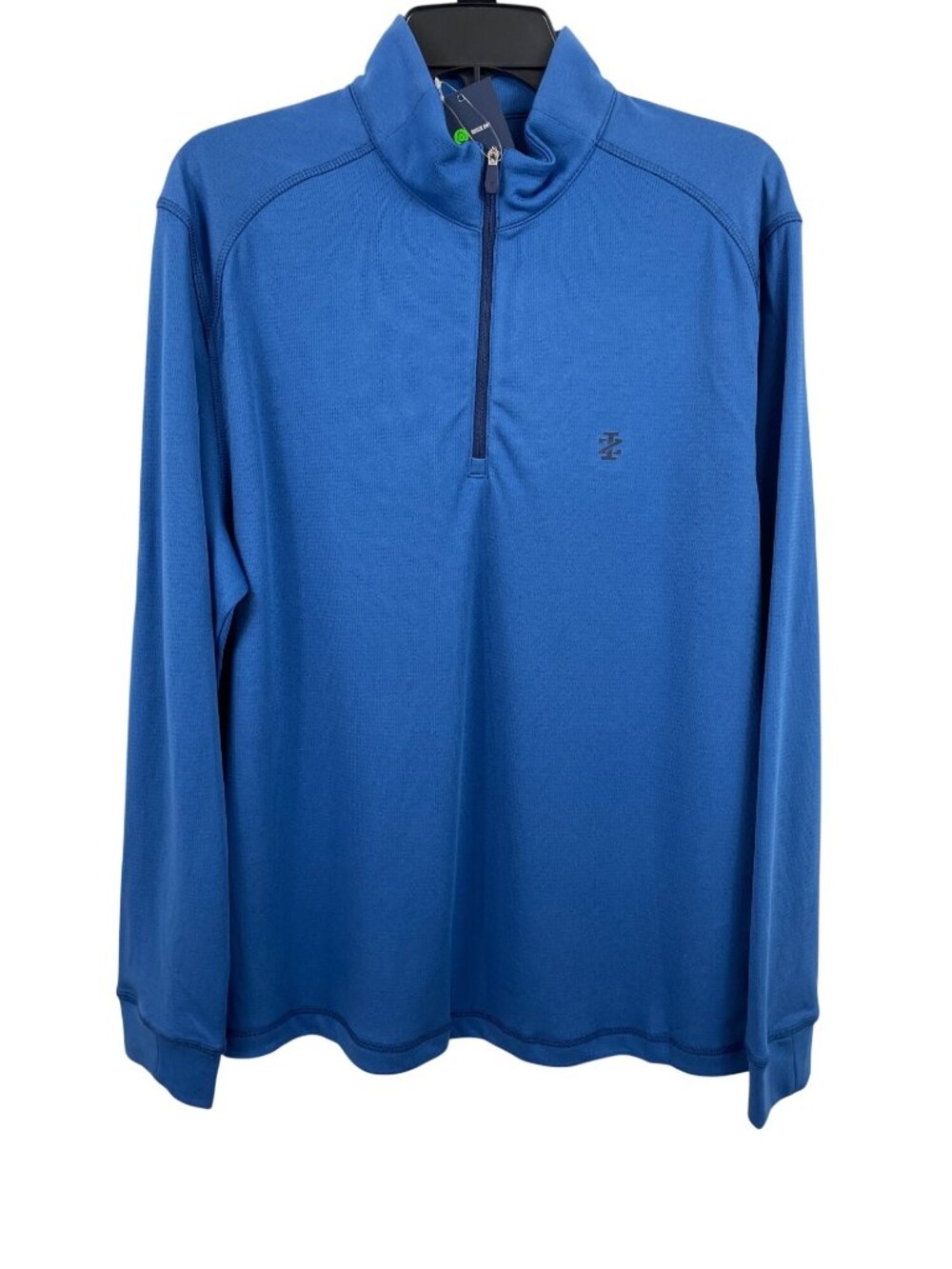 Izod Golf Swingflex Elite Quick-Dry Blue 1/4-Zip Pullover Mens Size M